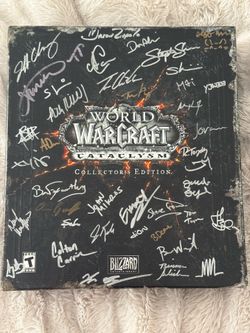 Autographed Collectors Edition World of Warcraft Cataclysm