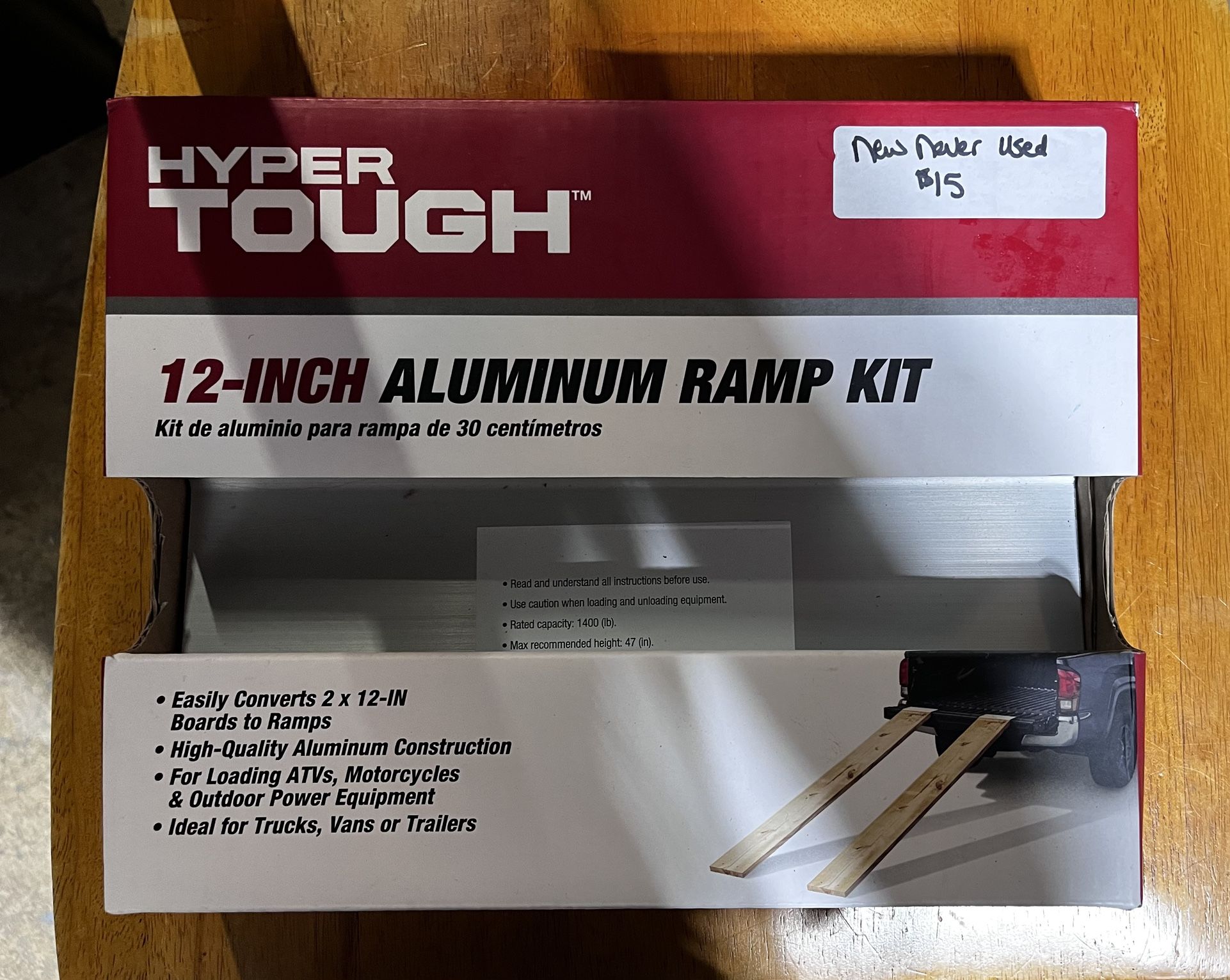 New Hyper Tough 12-Inch Alum. Ramp Kit