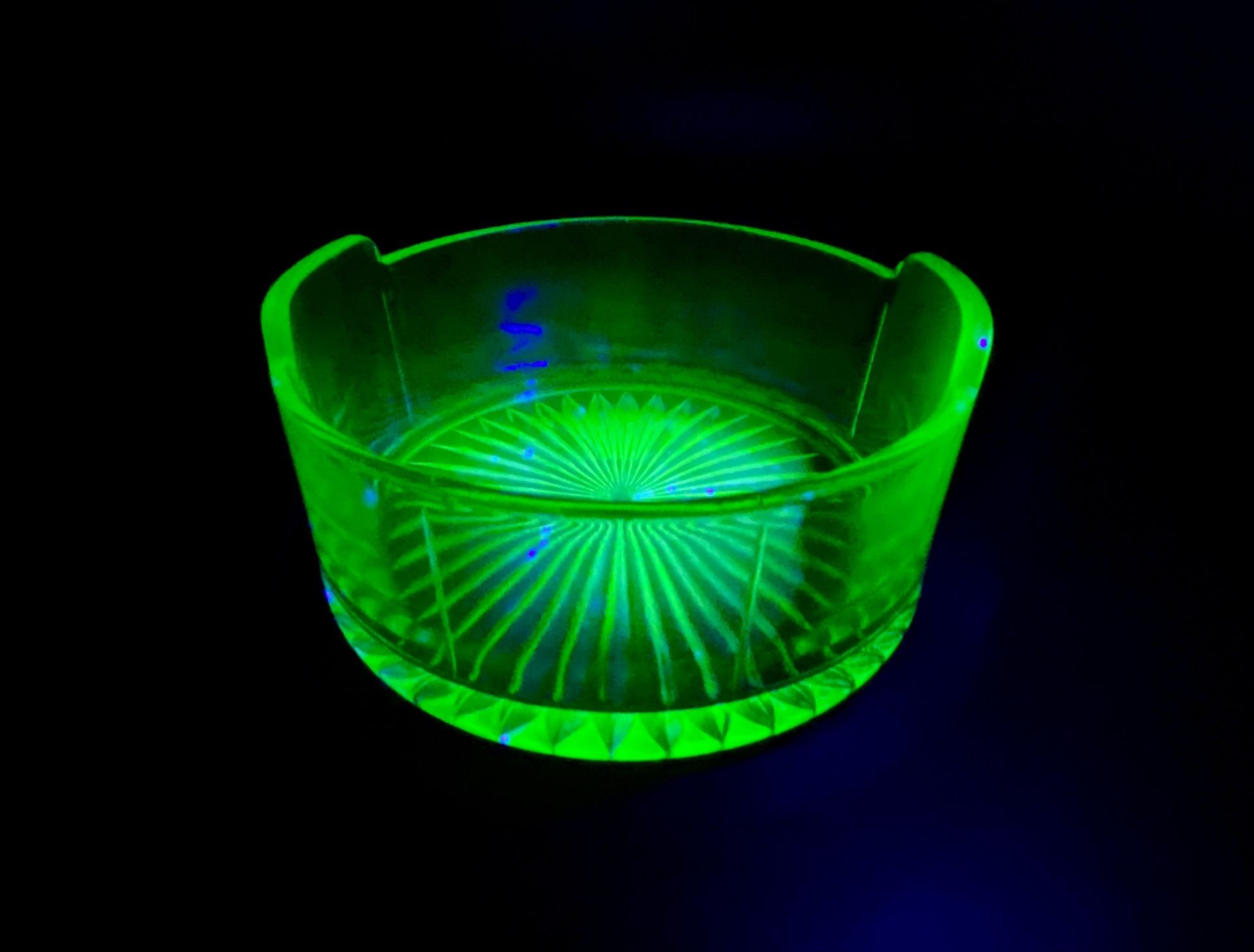 Uranium Glass Trinket Dish