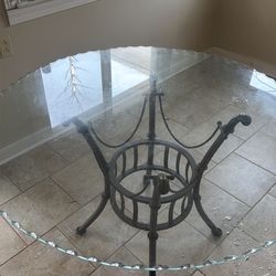 Glass table exterior or interior