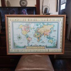 38  ×  26  🍻  Beers  Of  The  World  🌎  Decoration  Picture  Frame  Perfect  For a  Bar  Restaurant  Or  a  Man  Cave