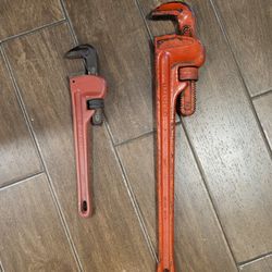 14  and 24 pipes wrenches 