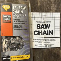 New 16” Chainsaw Chain.   59 Drive Links