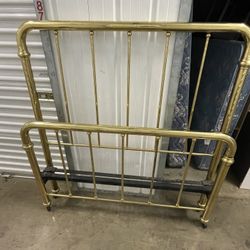 Antique Full Size Brass Bed 