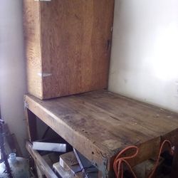 Wooden 2 Shelf Cabinet $40