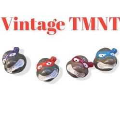 RARE: Teenage Mutant Ninja Turtle - 3D Button Sewing TMNT Vintage 90s 1990s COMPLETE SET