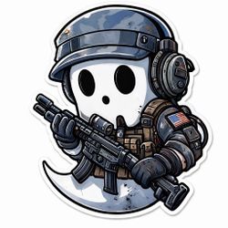 Tactical Military Ghost Ar15 Sticker Decal Army Navy Special Ops