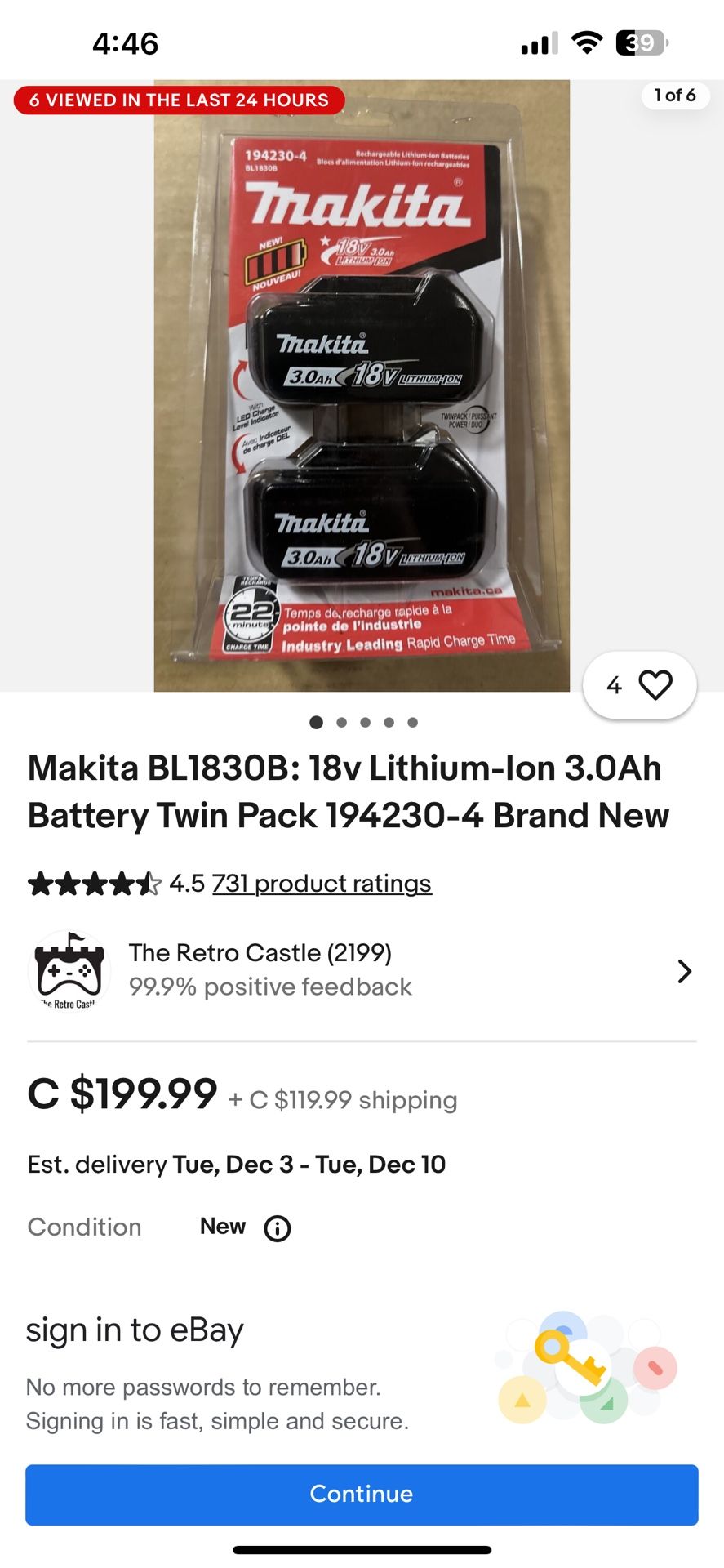 Batteries Makita 18v