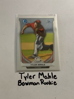 Tyler Mahle San Francisco Giants Pitcher Bowman Rookie Card.
