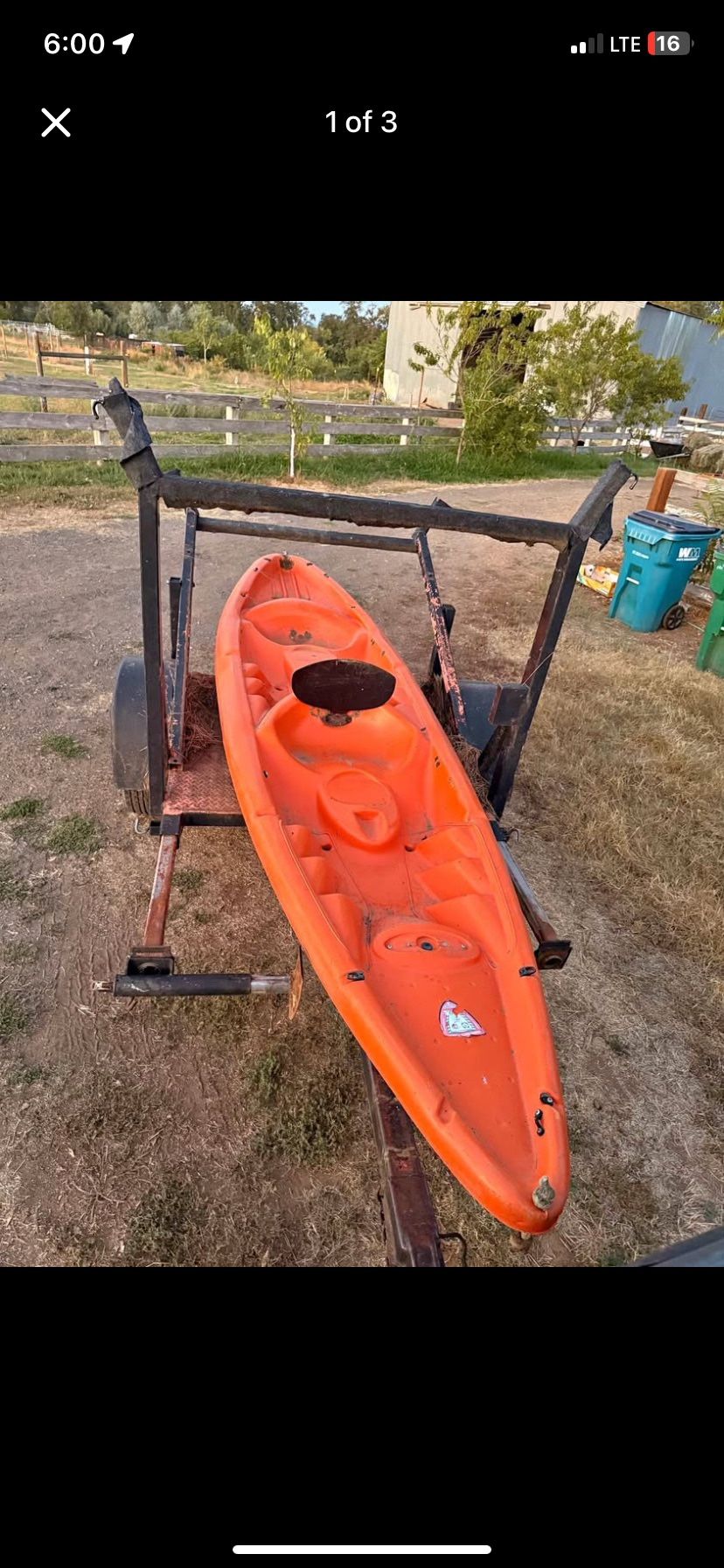 Kayak 2 Person Hard Top