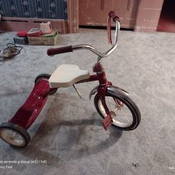 Vintage Roadmaster Tricycle, Red And White 