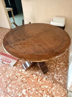 Solid Wooden Table with Extension Piece