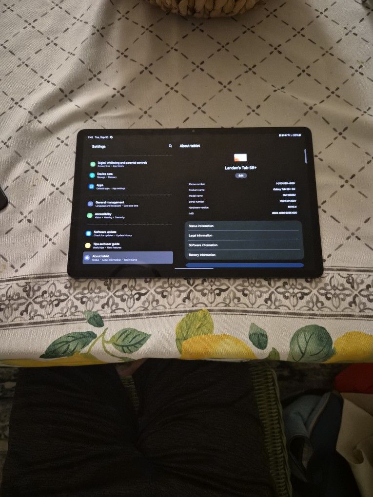 Samsung Tab S8+ 5g 128gb