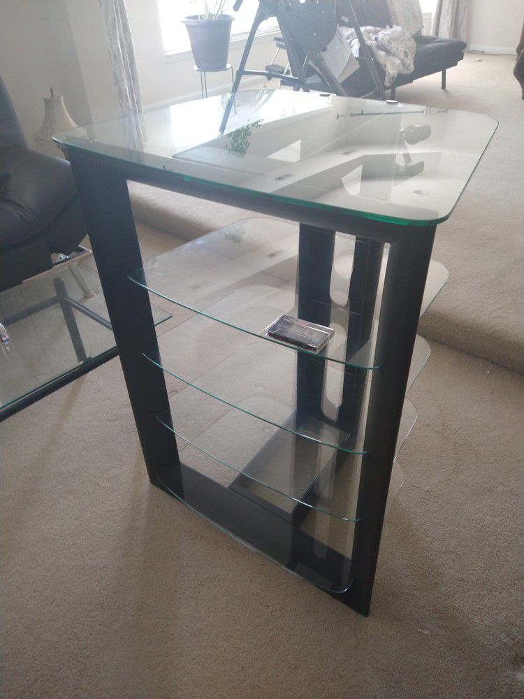 Organizing Glass Shelf for Living Room, Master Bedroom, Home Decoration Organizer Bookcase Home Entertainment  