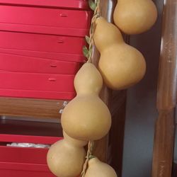 9 Strings Of Natural Gourd Home Pendant Feng Shui Fortune Handmade Decoration Living Room Entrance Hanging Jewelry