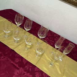 Elegant Wine Glasses 🍷 Qty. 10 Elegantes Copas de Vinos