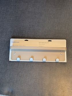 Bright Room Metal Organizer With Hooks Light Brown