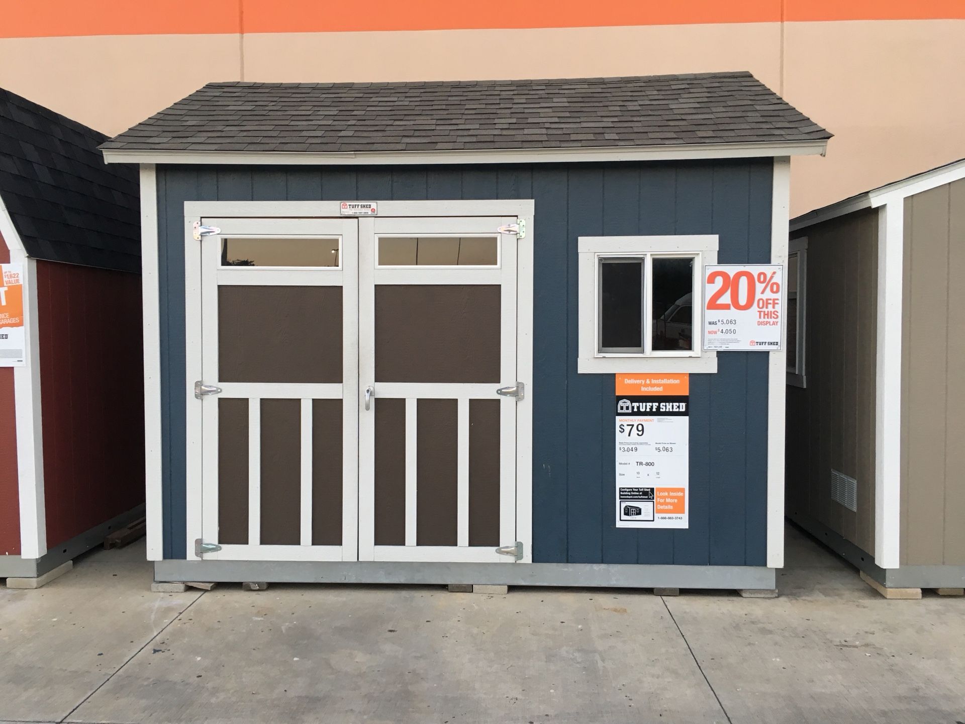 Tuff Shed TR 800 10x12 Lot shed for sale Free delivery within 30 miles of the store on SE Military