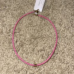 Kate Spade Collar Necklace Pink And Gold 