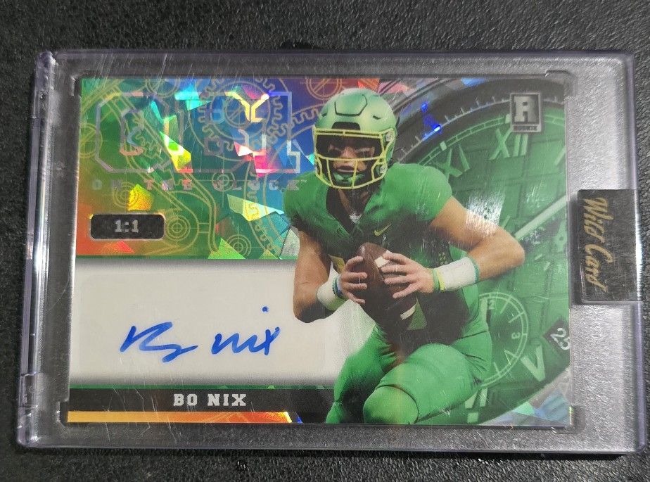 1of1 Bo Nix Wild Card Auto
