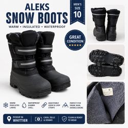 Aleks Insulated Winter Snow Boots – Men’s Size 10 – Great Condition