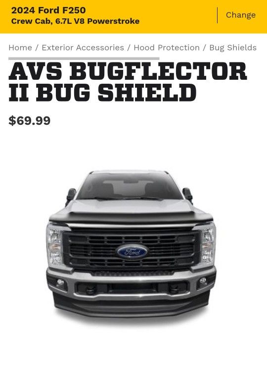 AVS Bugflector II Bug Shield
