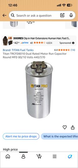 80/10MFD 440/370 capacitor