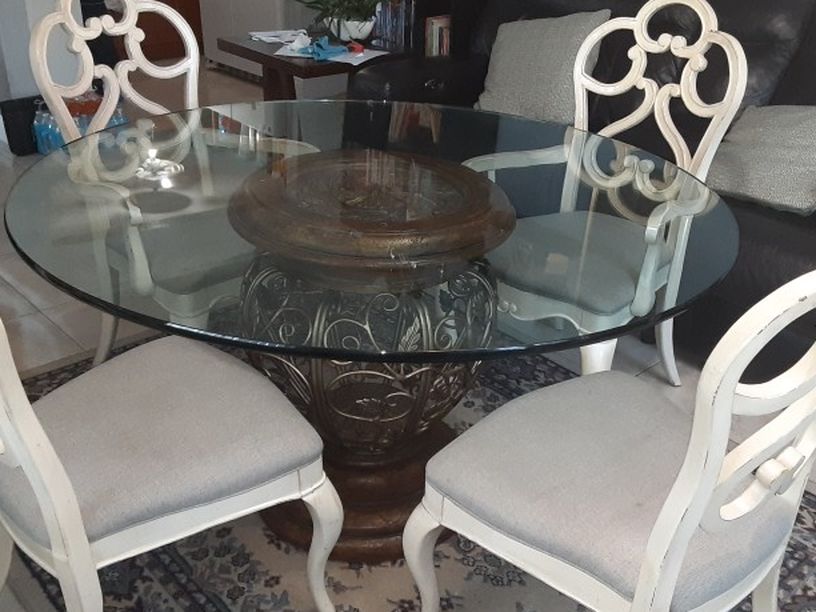 Dining Table With Glass Top