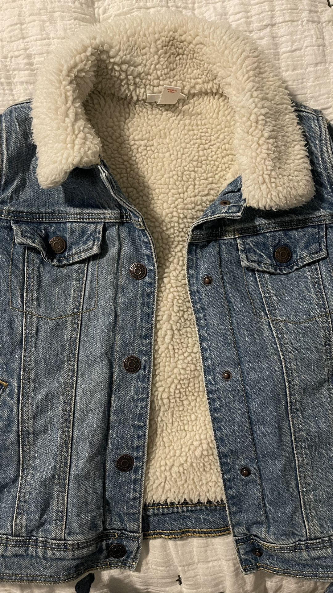 Girls Large Denim Jacket