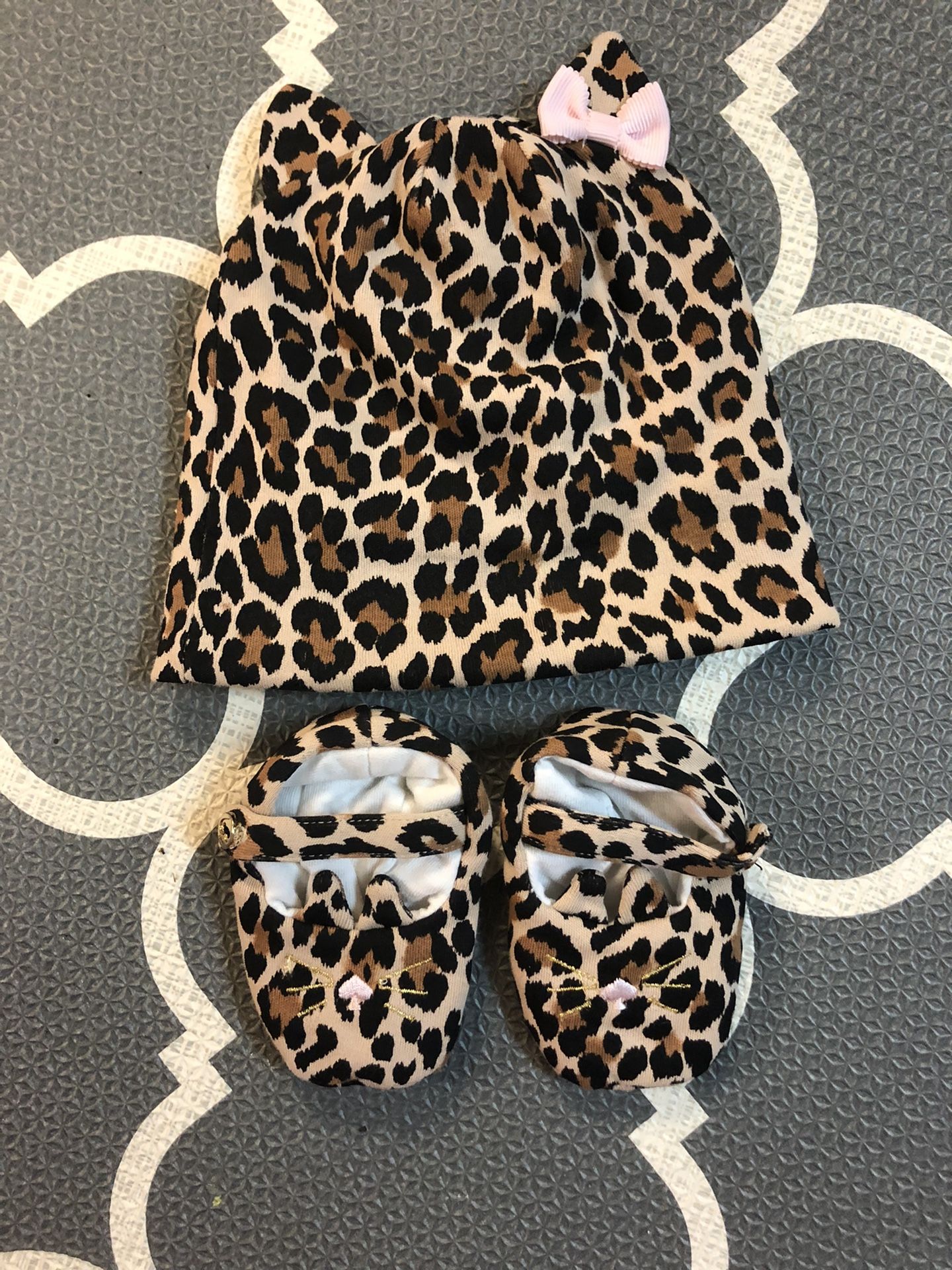 kate spade baby hat and booties
