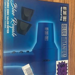 Blue Titanium Blue Royale Turbo Ionic Salon Dryer
