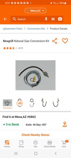 NATURAL GAS CONVERSION KIT