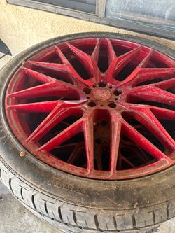 New tire with rim