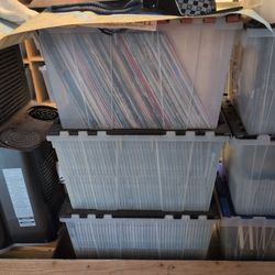 Multiple Boxes Of CDs, DVDs And Vinyl