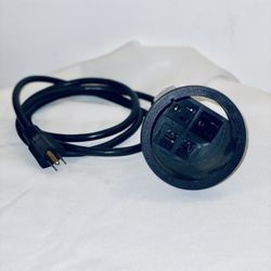 Power & Data Round Desktop Grommet - Hardwire Version