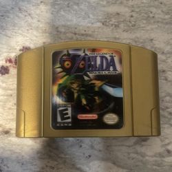 The Legend Of Zelda Majoras Mask Holographic Cartdrige For  Nintendo 64 N64