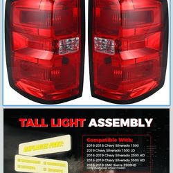 ail Light Assembly Compatible with 2016-2019 Chevy Silverado 1HD 3500HD GMC Sierra 3500HD Left Driver Side Right Passenger Side Taillight Brak