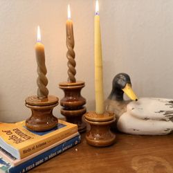 Warner Pottery Candle Holders – Model 101 – Set of 3 – 2002 Reissue