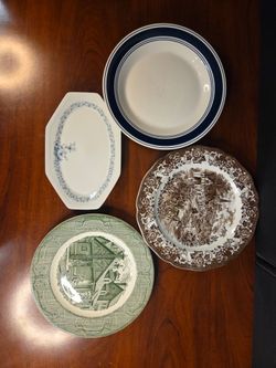 🍽️ Vintage & Classic Dish Collection – Set of 4