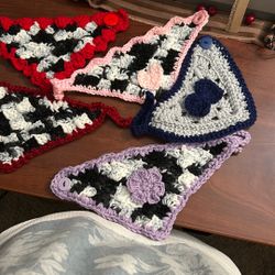 Crochet Bandanas/scarves For Pets