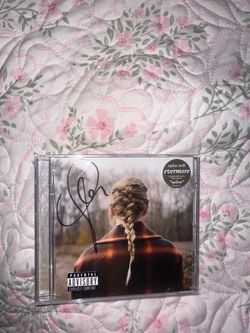 Sealed Taylor Swift Signed Evermore CD