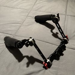 Camvate camera rig support with leather handles