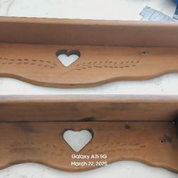 Two Wooden Shelves