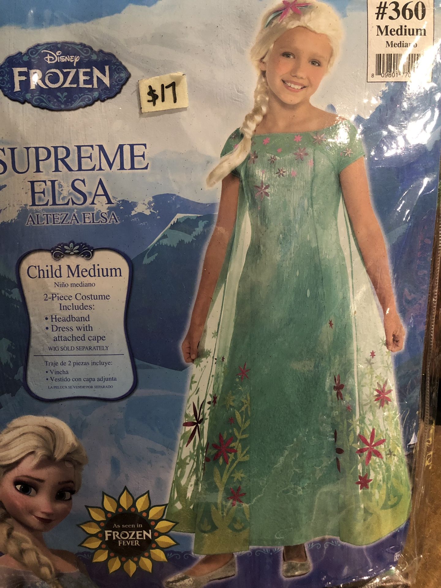 NEW Frozen Fever Elsa Halloween Costume size medium