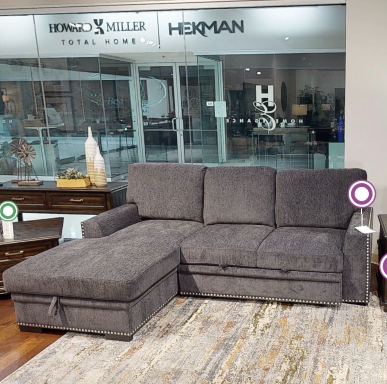 Sectional Pull Out Bed With Storage