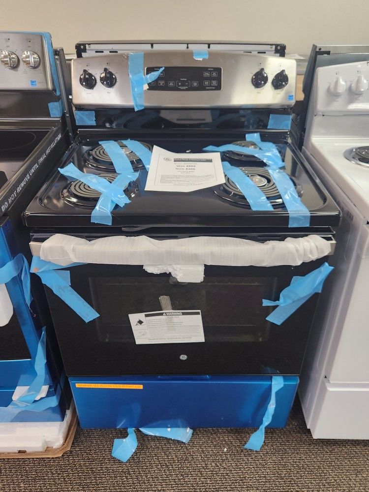 30 in. 4 Burner Element Free-Standing Electric Range in Stainless Steel