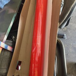 50ft Of Red Car Wrap 