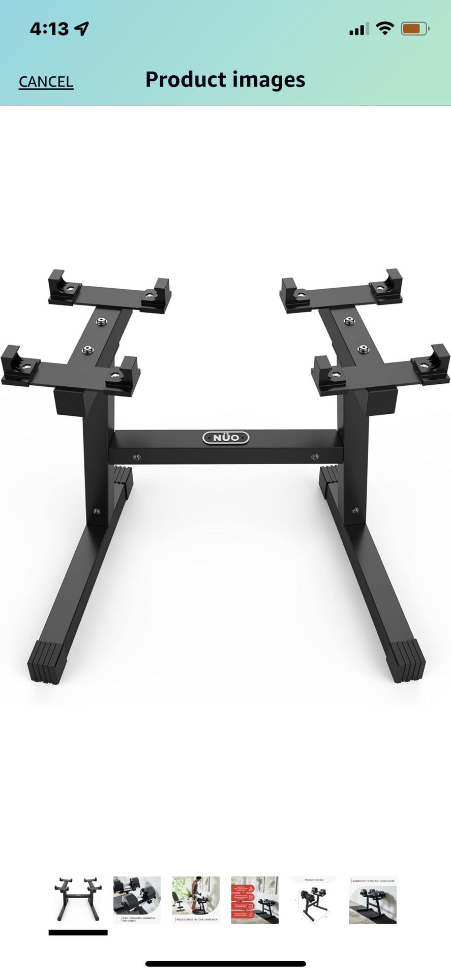 FF Finer Form Nuobell Adjustable Dumbbell Rack and Stand
