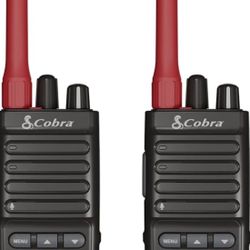 Cobra Trailblazer 500 GMRS Radio (2-Pack) – IP54 Rugged No-Display Design, 2.5W Long Range Walkie Talkies, 16hr Battery, Swivel Holster, Programmable 
