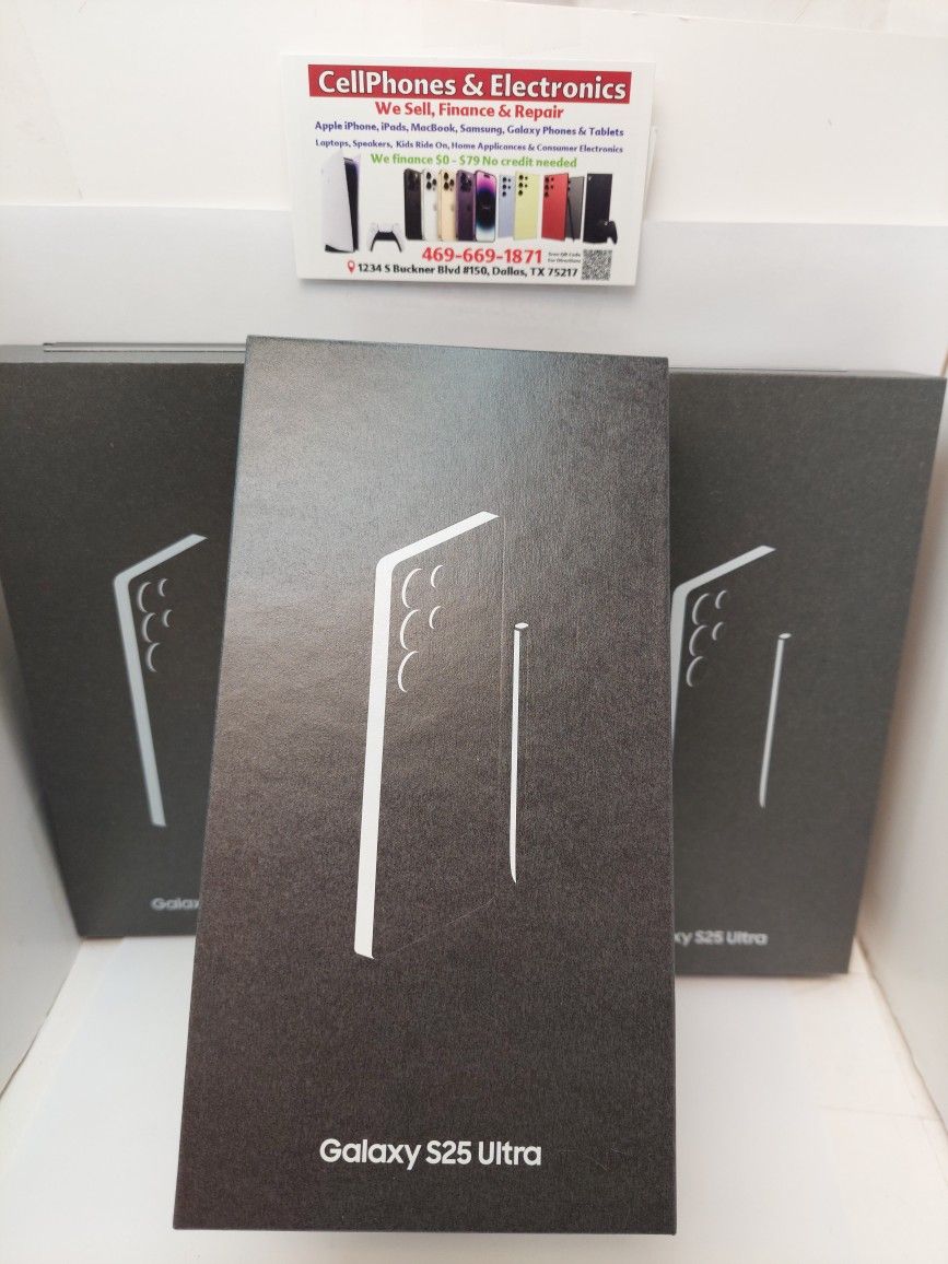 Samsung Galaxy S25 Ultra 512GB Factory Unlocked New On Payments